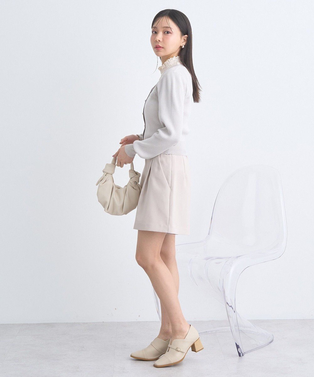 earth music&ecology マイクロボーダーＶネックコンパクトカーディガン 