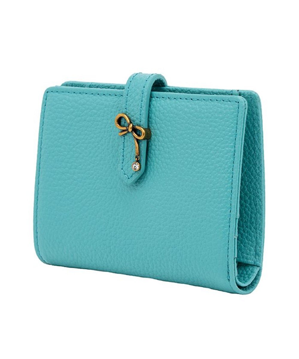 LANVIN en Bleu リュバン コンパクト二つ折り財布 