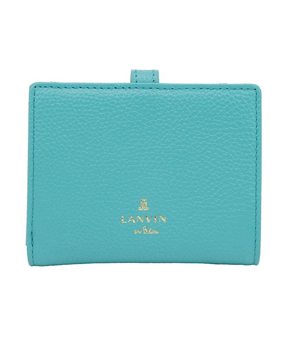 LANVIN en Bleu リュバン コンパクト二つ折り財布 