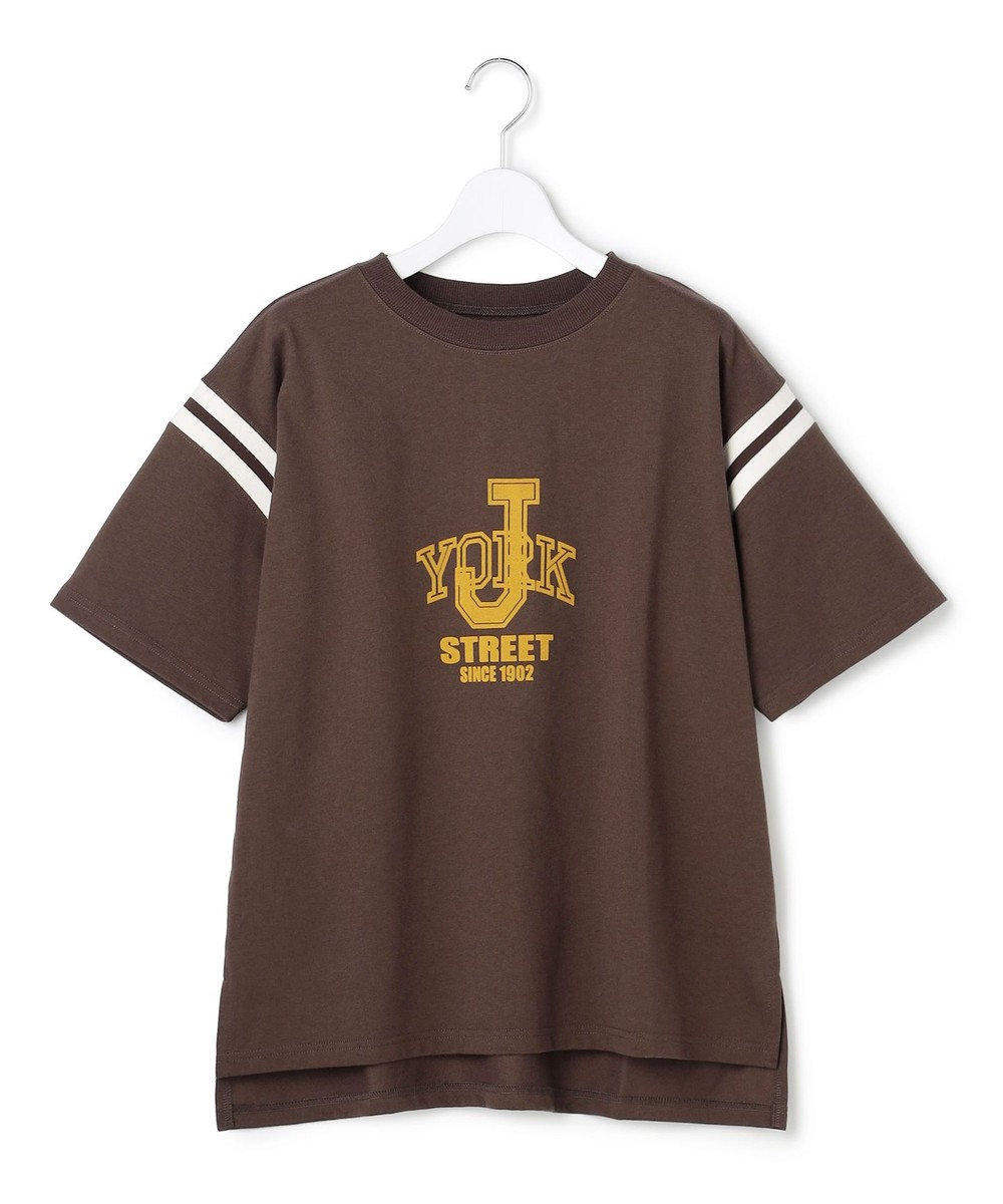 J.PRESS YORK STREET 【WOMEN】フットボールTシャツ 