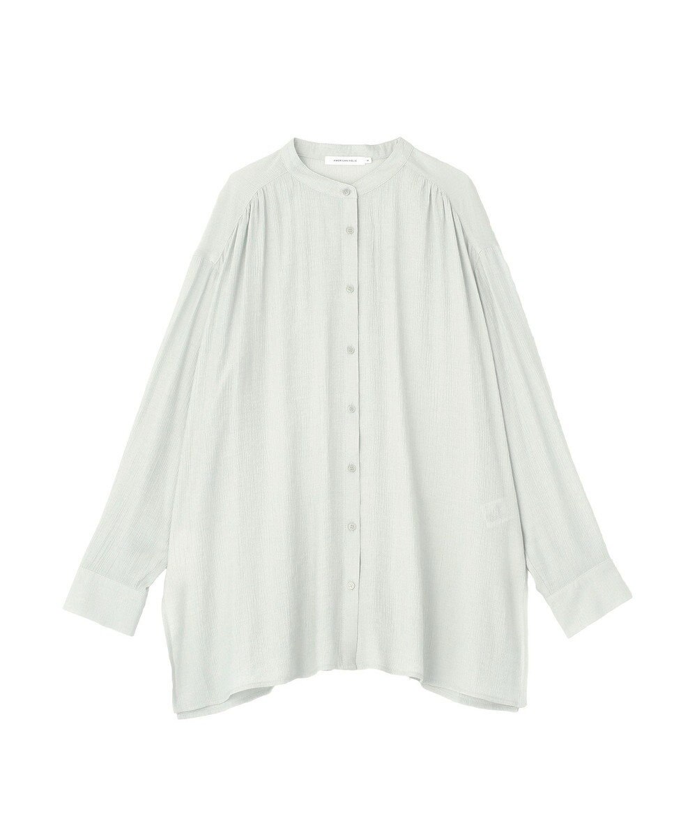 AMERICAN HOLIC 楊柳バンドカラーシャツ 