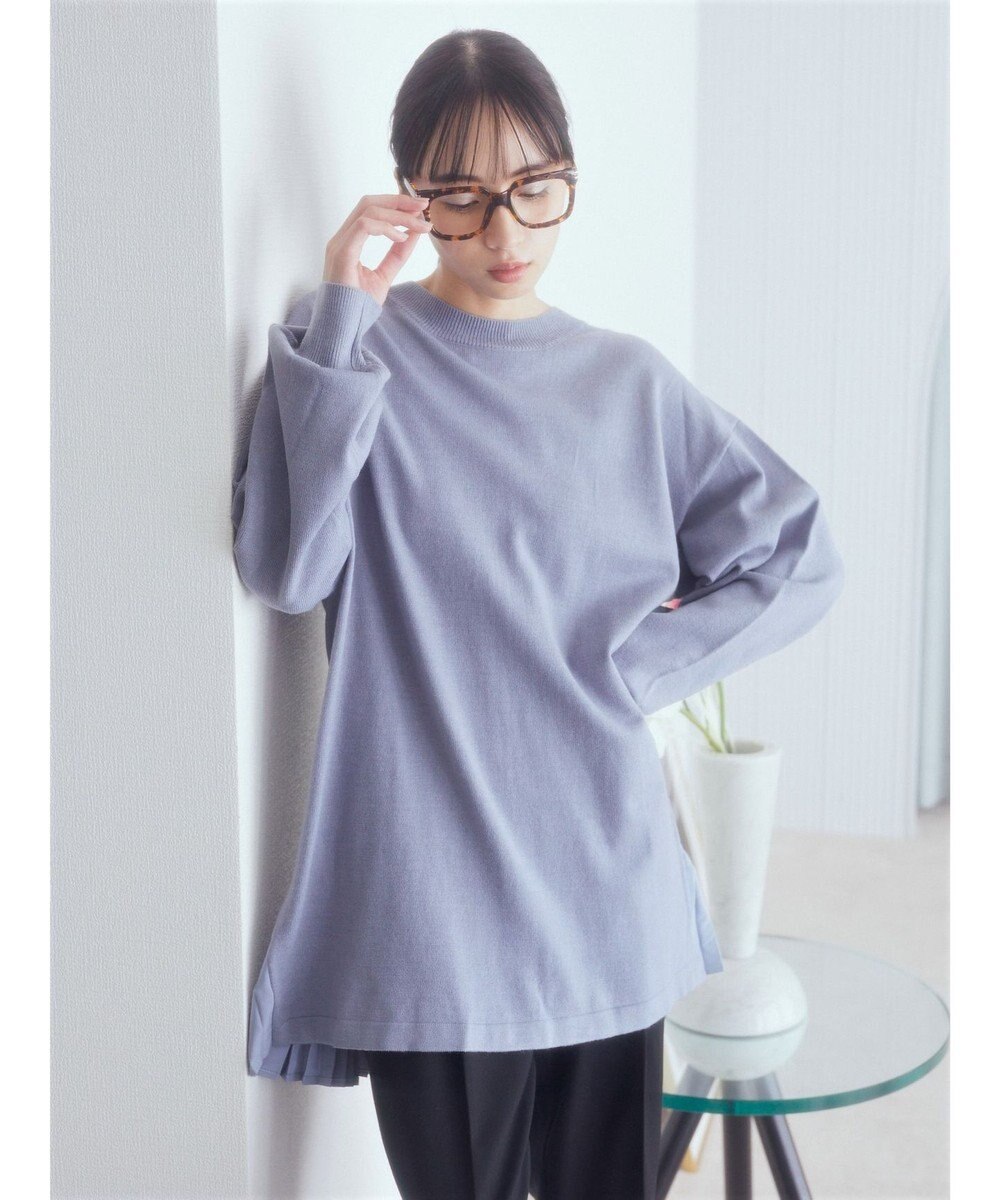 earth music&ecology バックヘムプリーツチュニック 