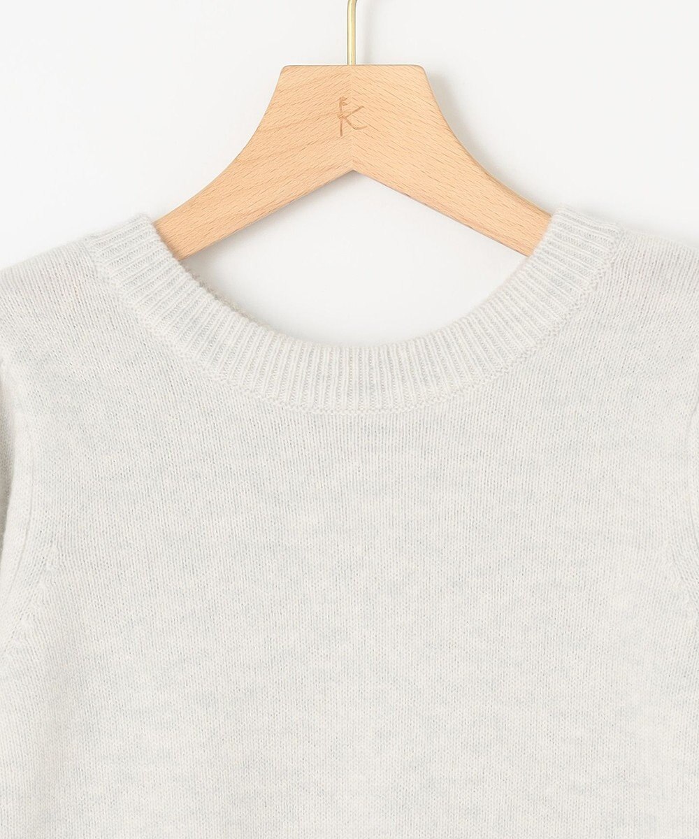 組曲 【8色展開・前後着用可】ウールカシミヤミックス パフスリーブ ニット 