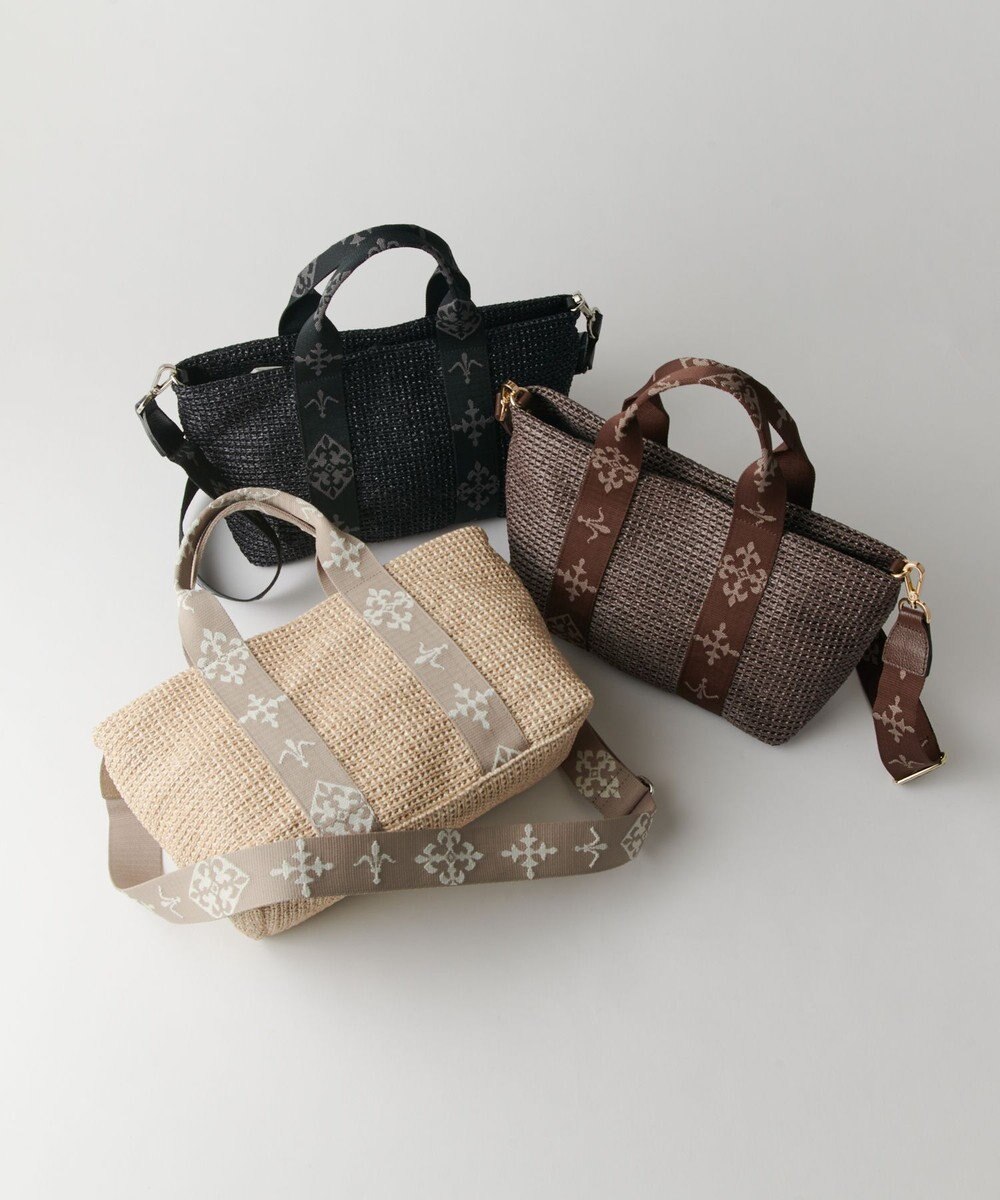 russet ナイロンラフィアデイリーミニトートバッグ(CE-1712) 