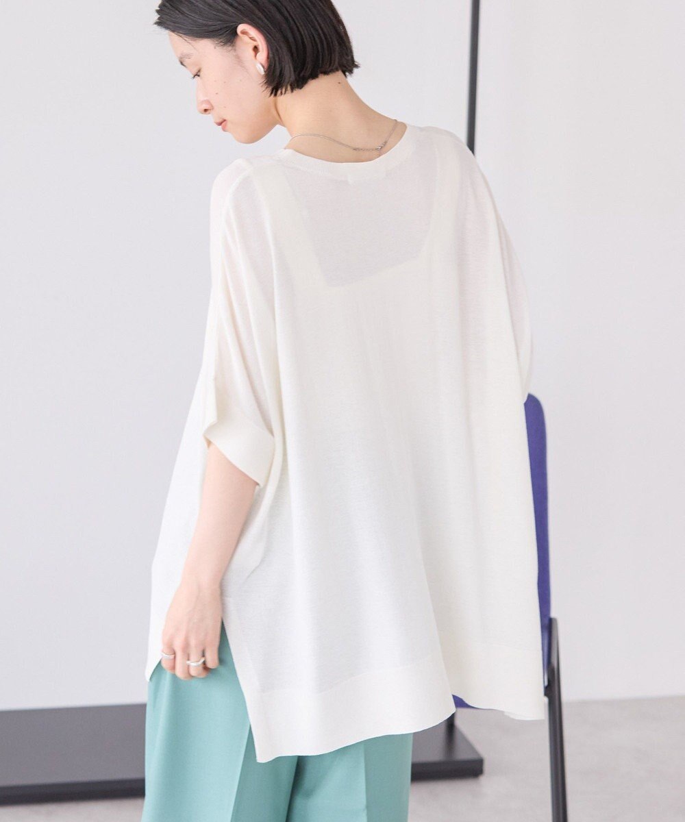 AMERICAN HOLIC 接触冷感サイドスリットニットプルオーバー 