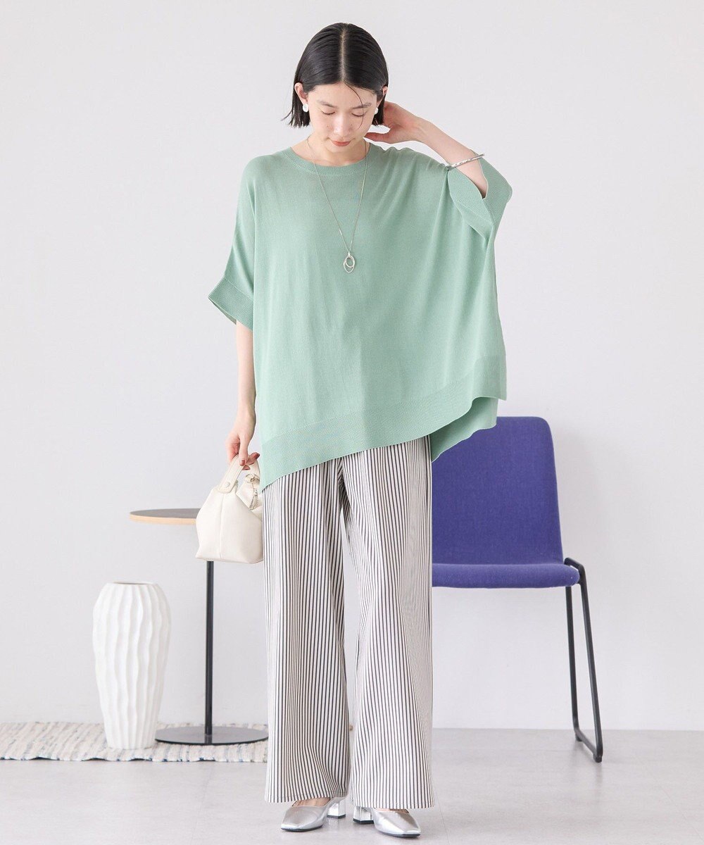 AMERICAN HOLIC 接触冷感サイドスリットニットプルオーバー 