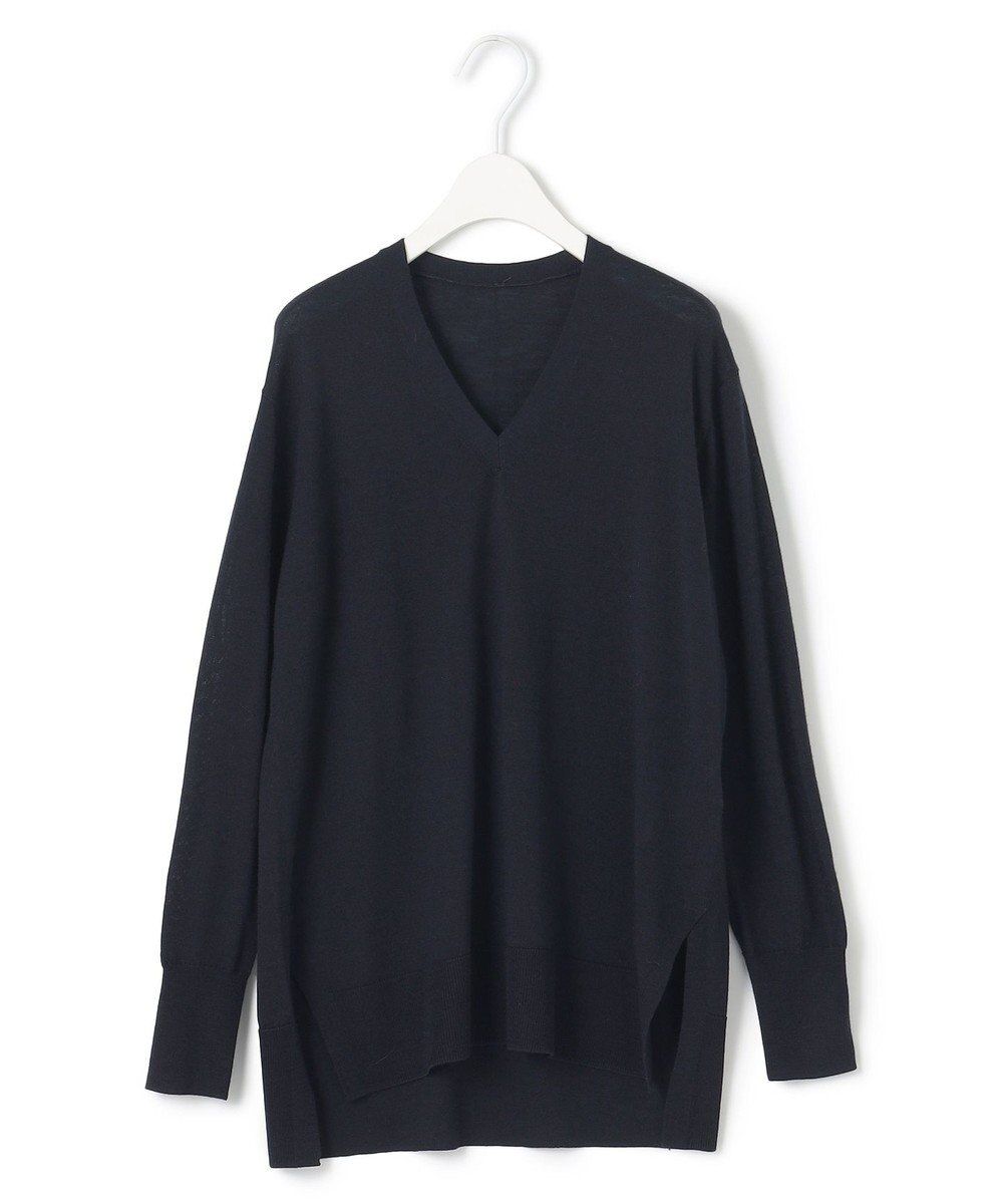 ICB 【洗える】コンパクトウール Vネックプルオーバー 