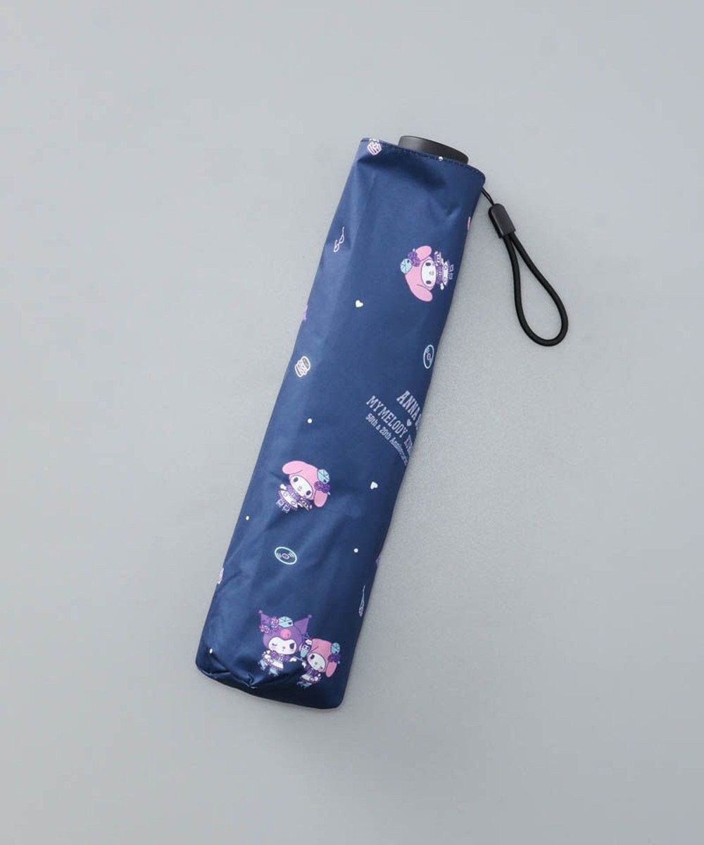 AURORA 【 ANNA SUI（アナ スイ）】マイメロディ&クロミ 晴雨兼用傘（折りたたみ傘）総柄 