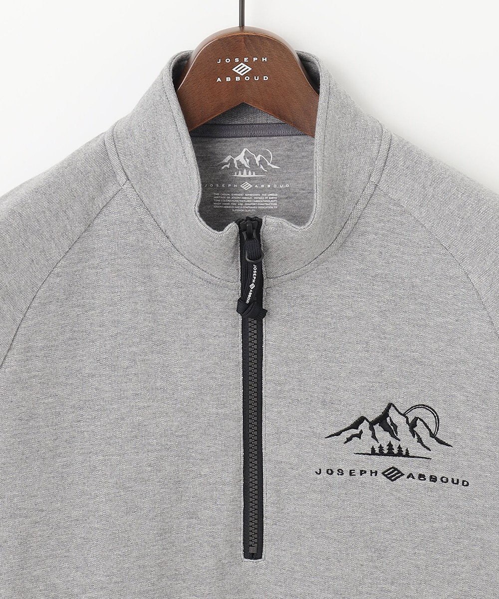 JOSEPH ABBOUD MOUNTAIN 【UNISEX】オーガニックコットン ビンテージインレーハーフZIP 