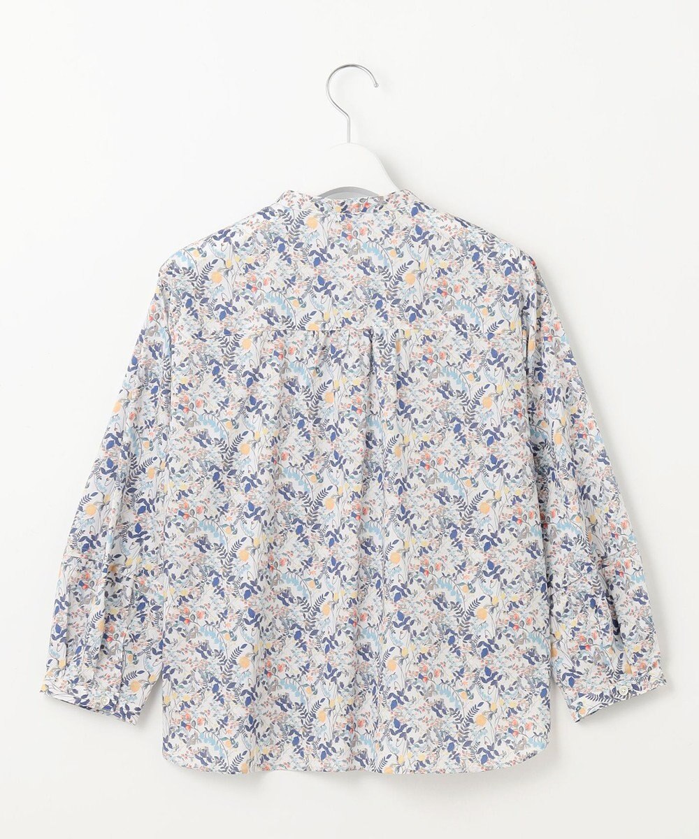 J.PRESS LADIES 【洗える】Liberty バンドカラー プルオーバー ブラウス 