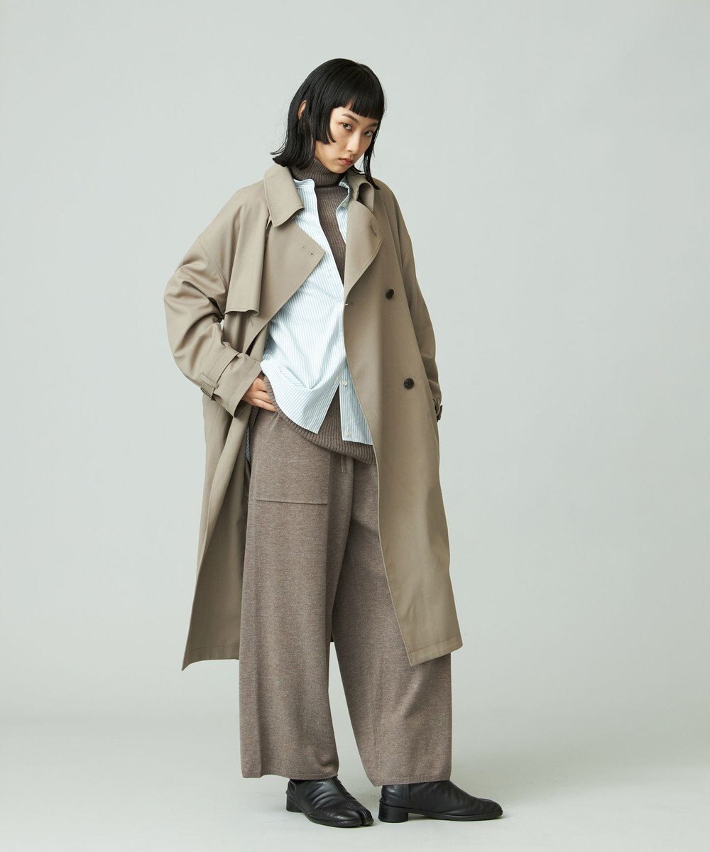 J.PRESS YORK STREET 【WOMEN】タイプライターストライプ バンドカラーシャツ 