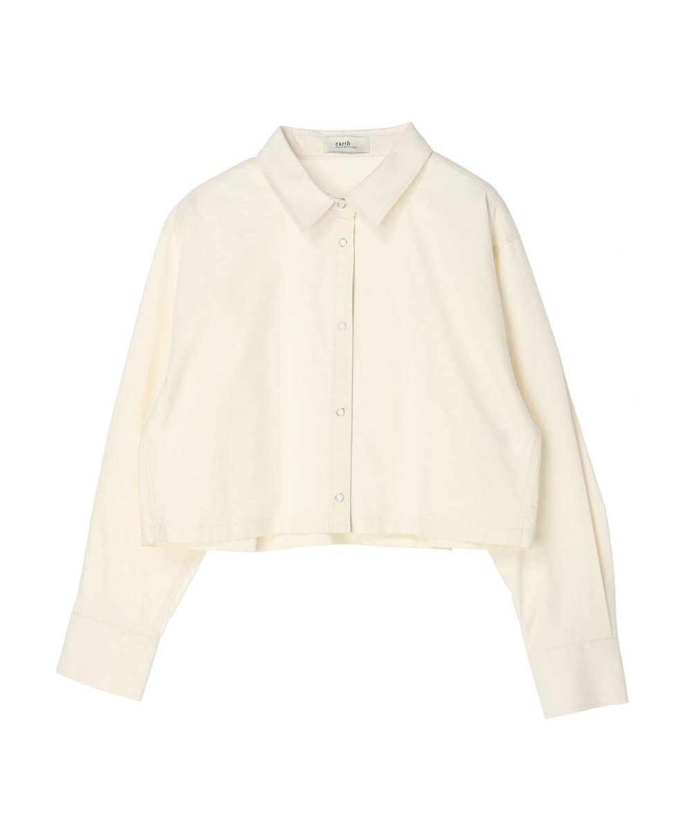 earth music&ecology ショート丈シャツジャケット 