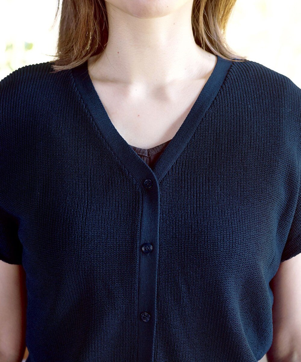 Tiaclasse 【洗える】リネンタッチカーディガン 