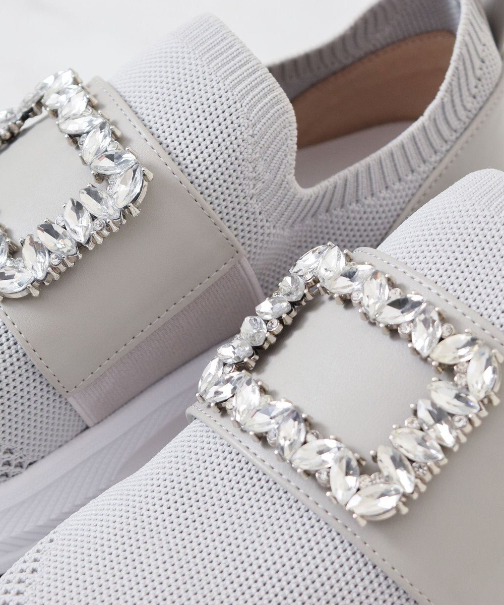 Bridget Birkin 【Bridget Birkin】ビジューバックルニットスニーカー 