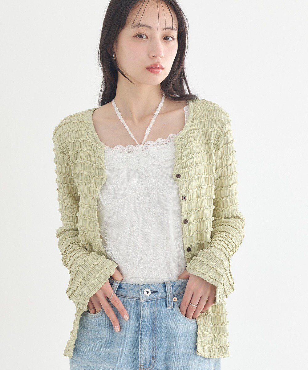 earth music&ecology 総レースホルターネックキャミソール 