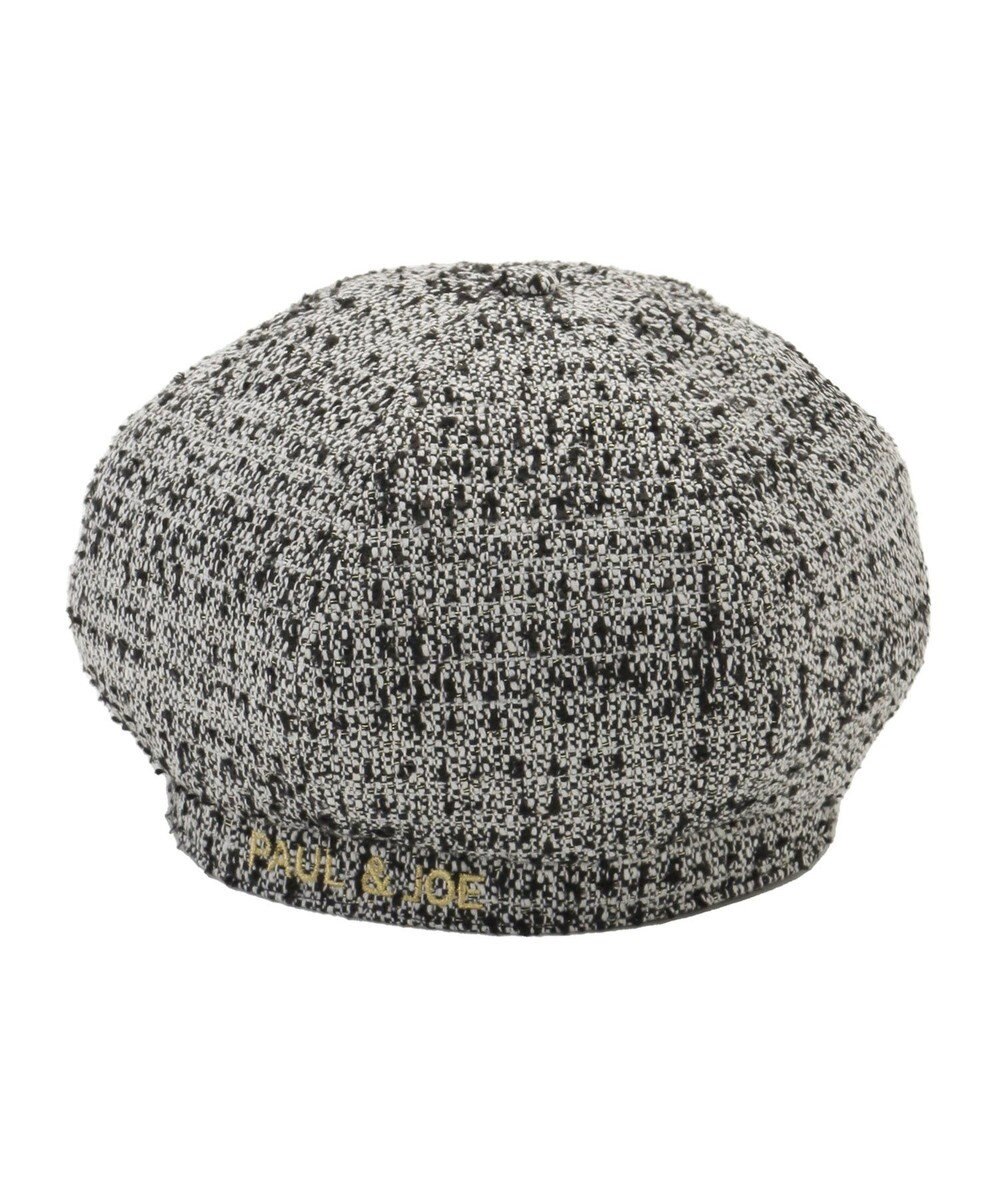 MOONBAT PAUL & JOE ACCESSOIRES ロゴ刺繍ツイードベレー 