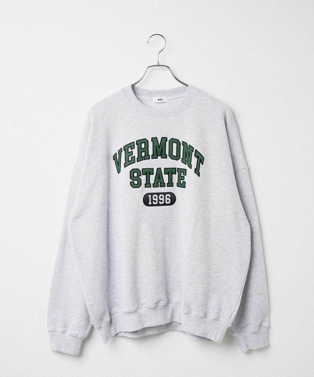 WEGO ヘビーウエイト刺繍グラフィックプルオーバー 