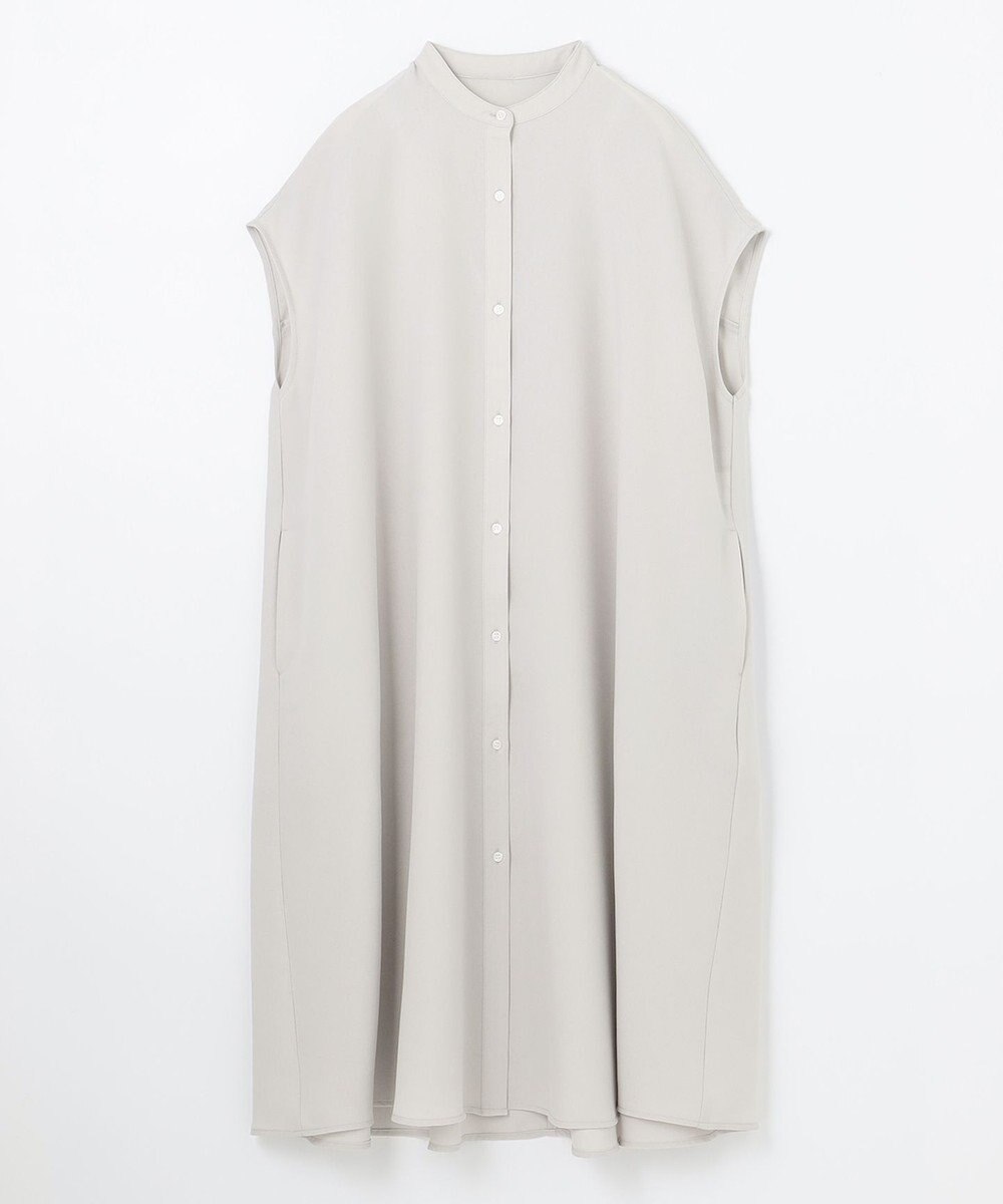 ANY 【洗える】バンドカラーとろみ ワンピース 