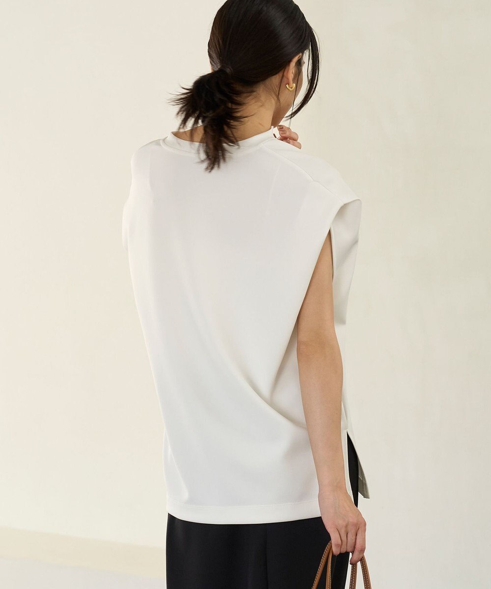 UNFILO BEAUTY FORM JERSEY Light キーネックトップス 