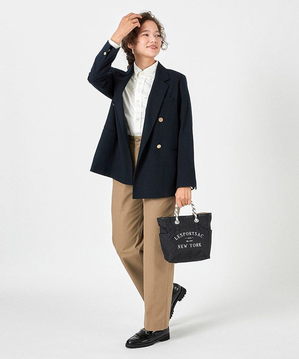 LeSportsac MEDIUM 2 WAY TOTE/ジェットブラック/プロビンシャル 