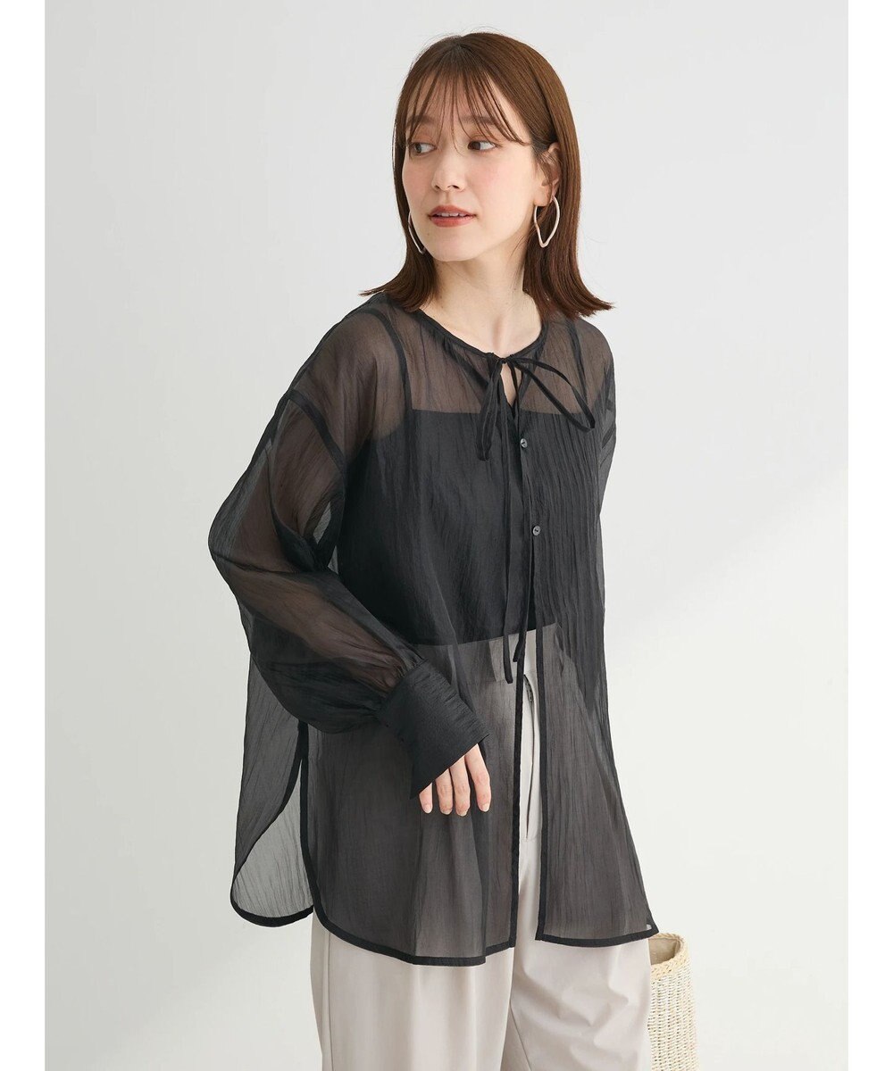 Green Parks ・ＥＬＥＮＣＡＲＥ　ＤＵＥ　２ｗａｙシアーブラウス 