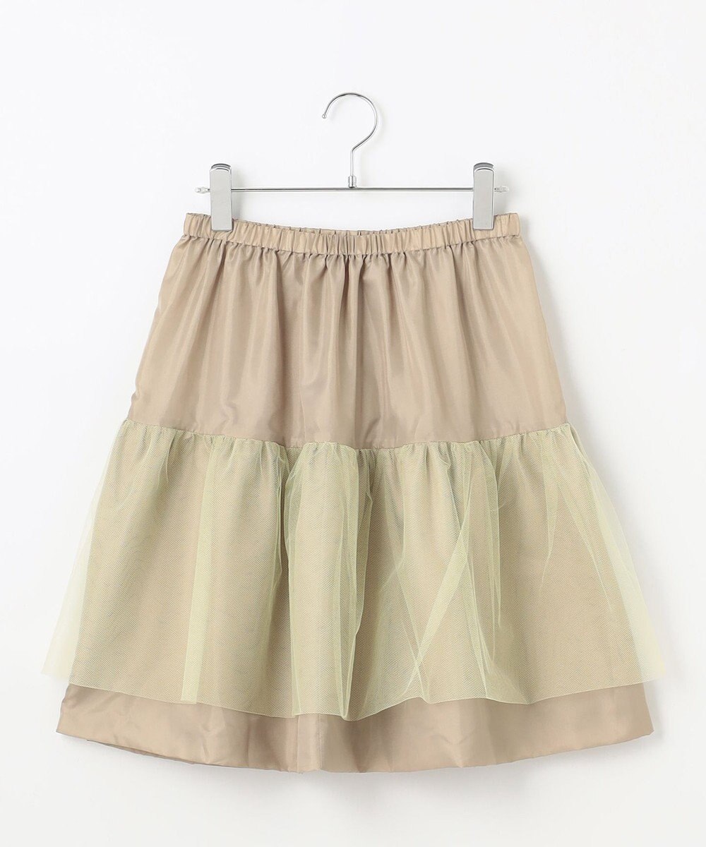 #Newans ヘビーサテンフレアースカート 