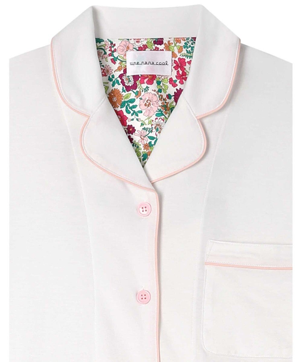 une nana cool 【綿100%】スビン天竺 半袖開襟パジャマ MADE WITH LIBERTY FABRIC 