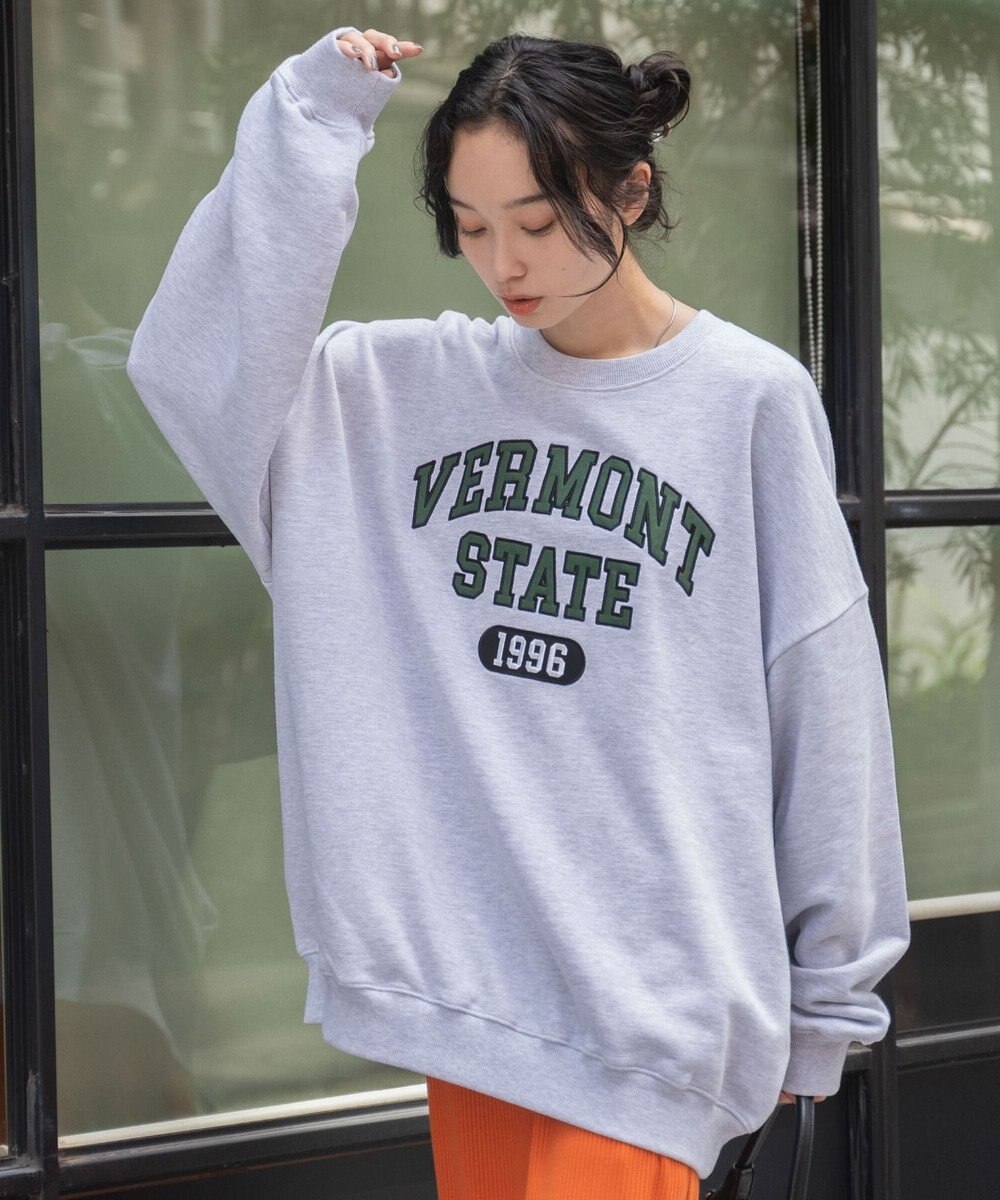 WEGO ヘビーウエイト刺繍グラフィックプルオーバー 