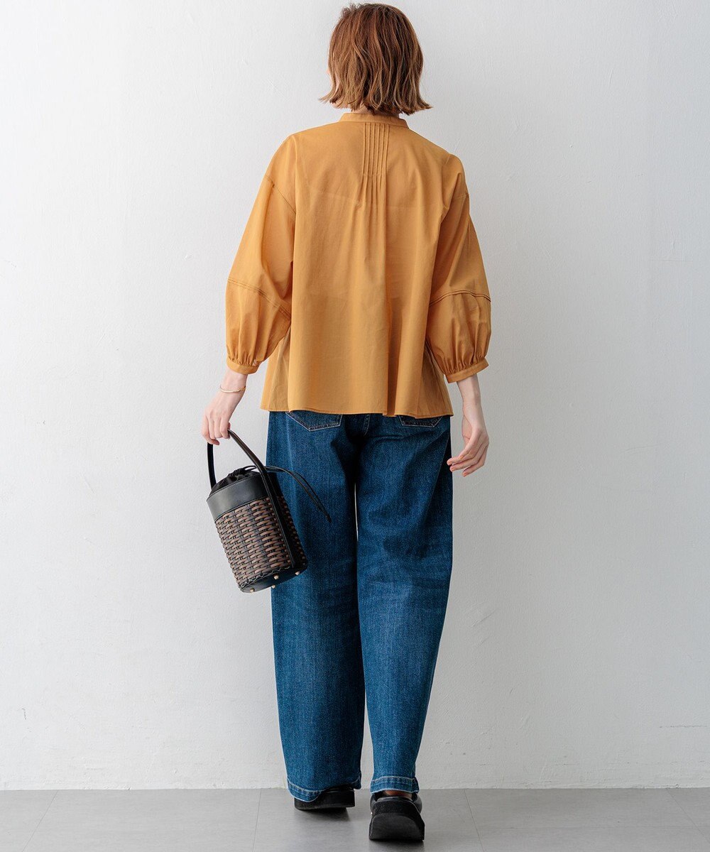 23区 【先行予約】コットンボイル ピンタック ブラウス 