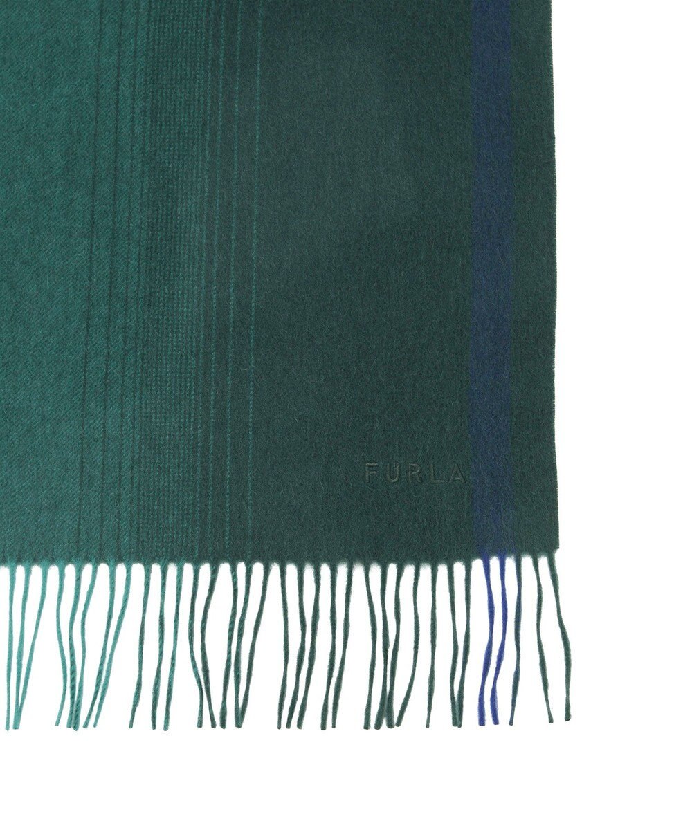 MOONBAT FURLA(フルラ）ウール100％ オンブレー カラーブロック ストール 