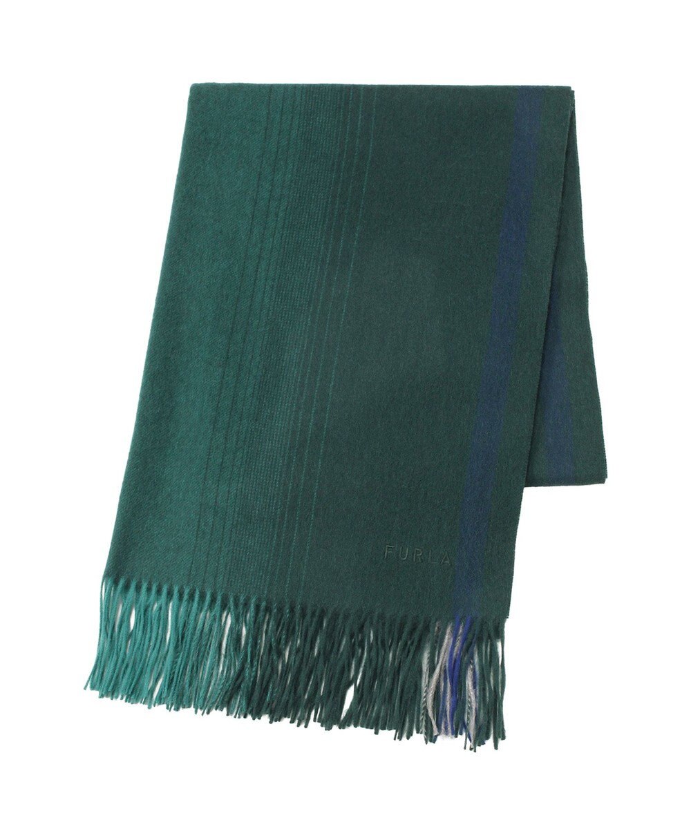 MOONBAT FURLA(フルラ）ウール100％ オンブレー カラーブロック ストール 