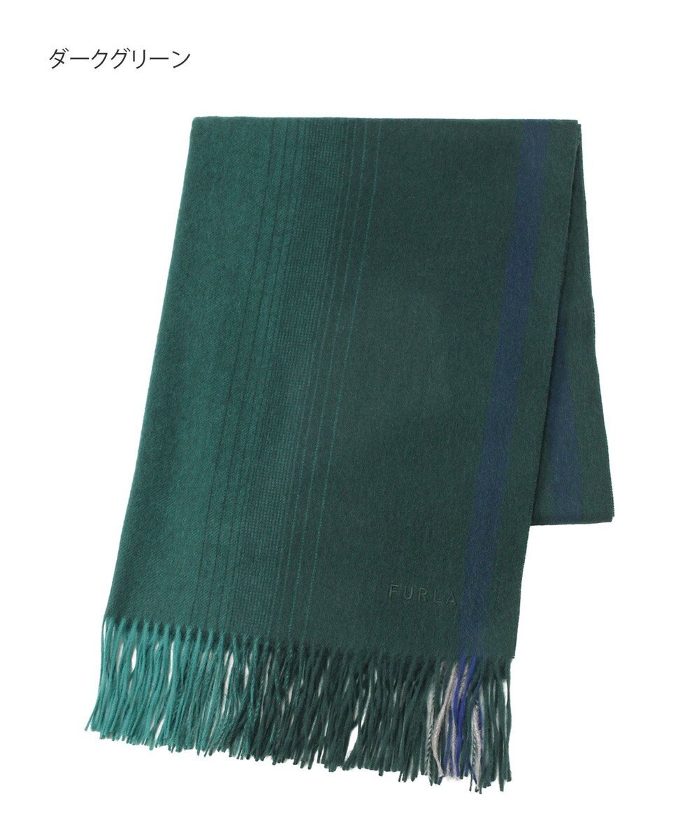 MOONBAT FURLA(フルラ）ウール100％ オンブレー カラーブロック ストール 