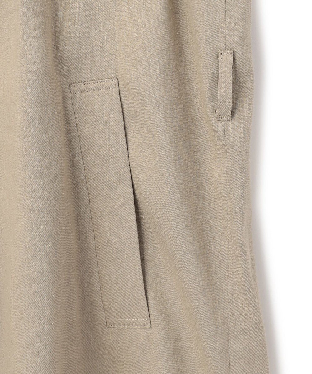 BEIGE， MICA /  リネンブレンドベルト付きジレ 