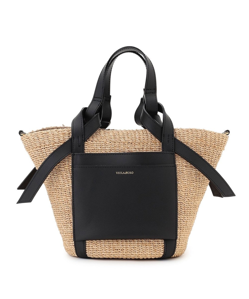 23区 【先行予約】VIOLAd'ORO アバカ レザーポケット 2WAY トートバッグ 