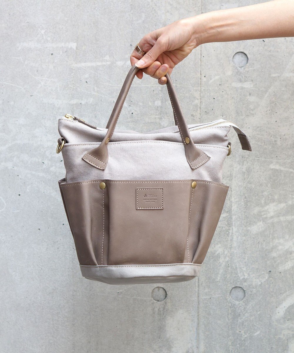 FOLNA RD レザー2WAYガーデンバッグ 