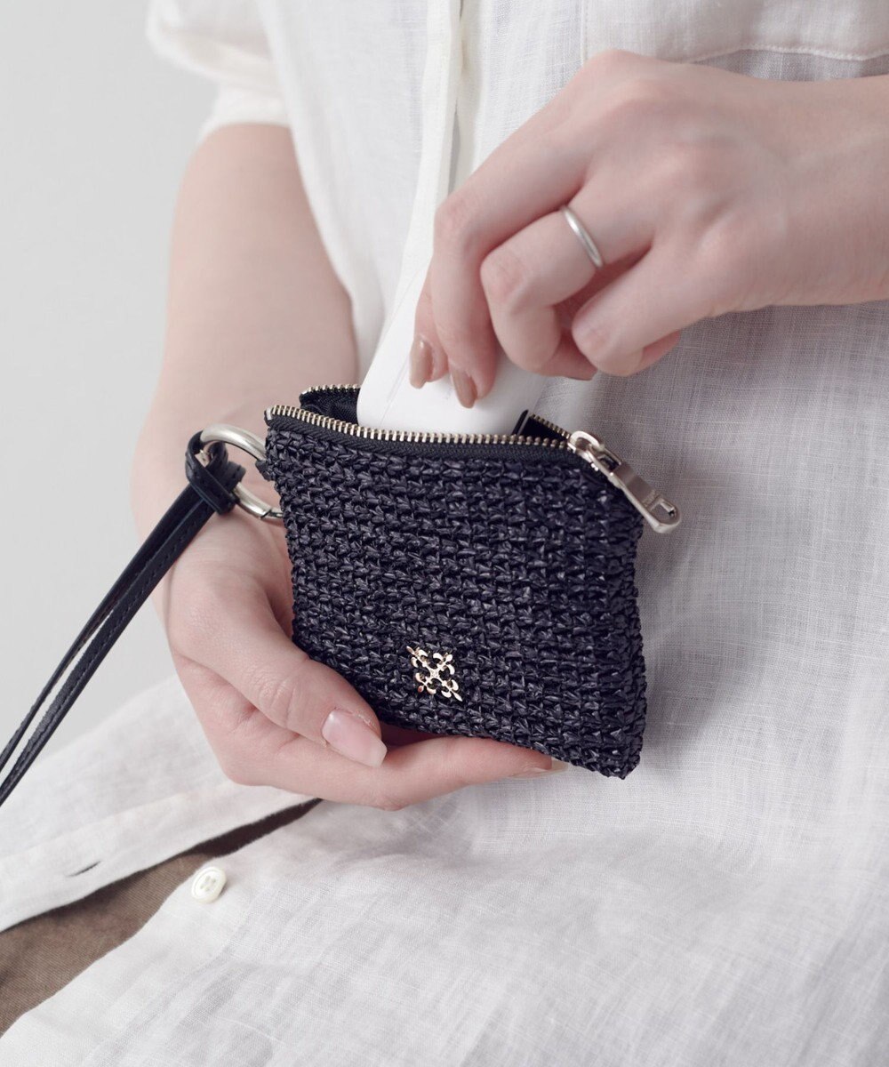 russet ナイロンラフィアスクエアマルチケース(Z-319) 