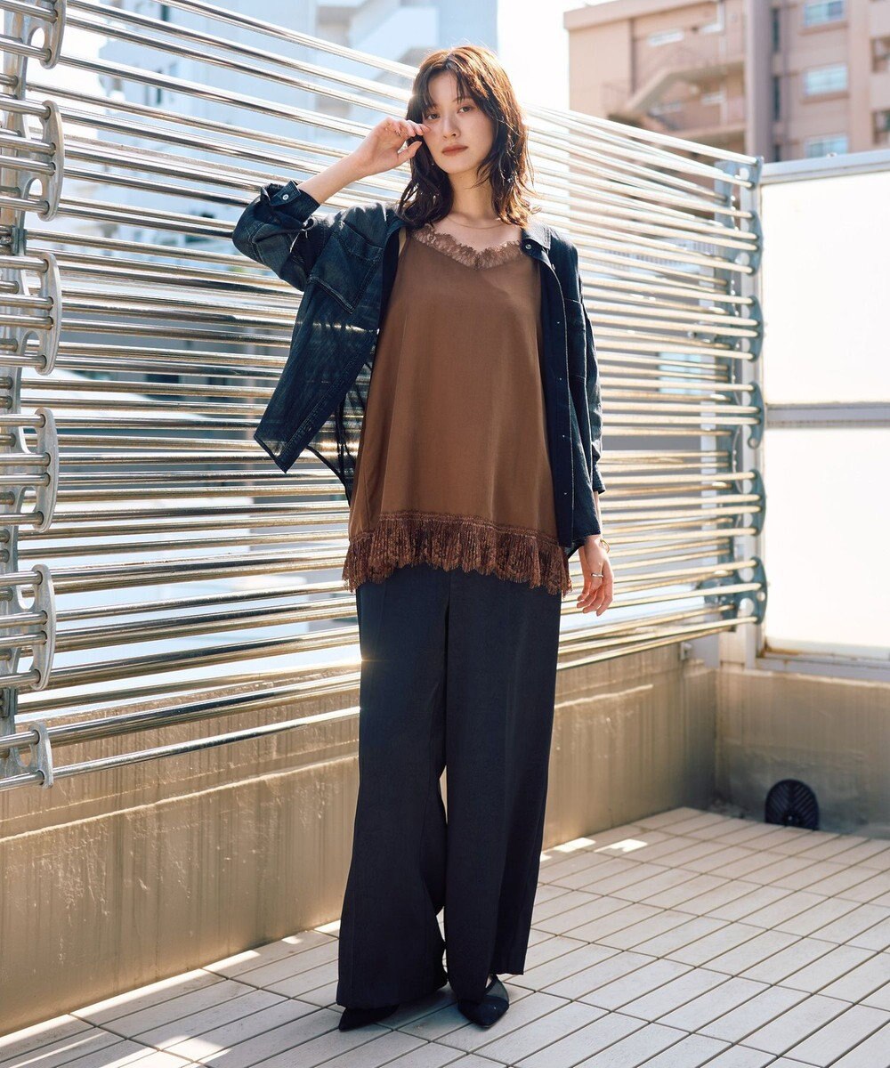 YECCA VECCA シアーデニムシャツ 