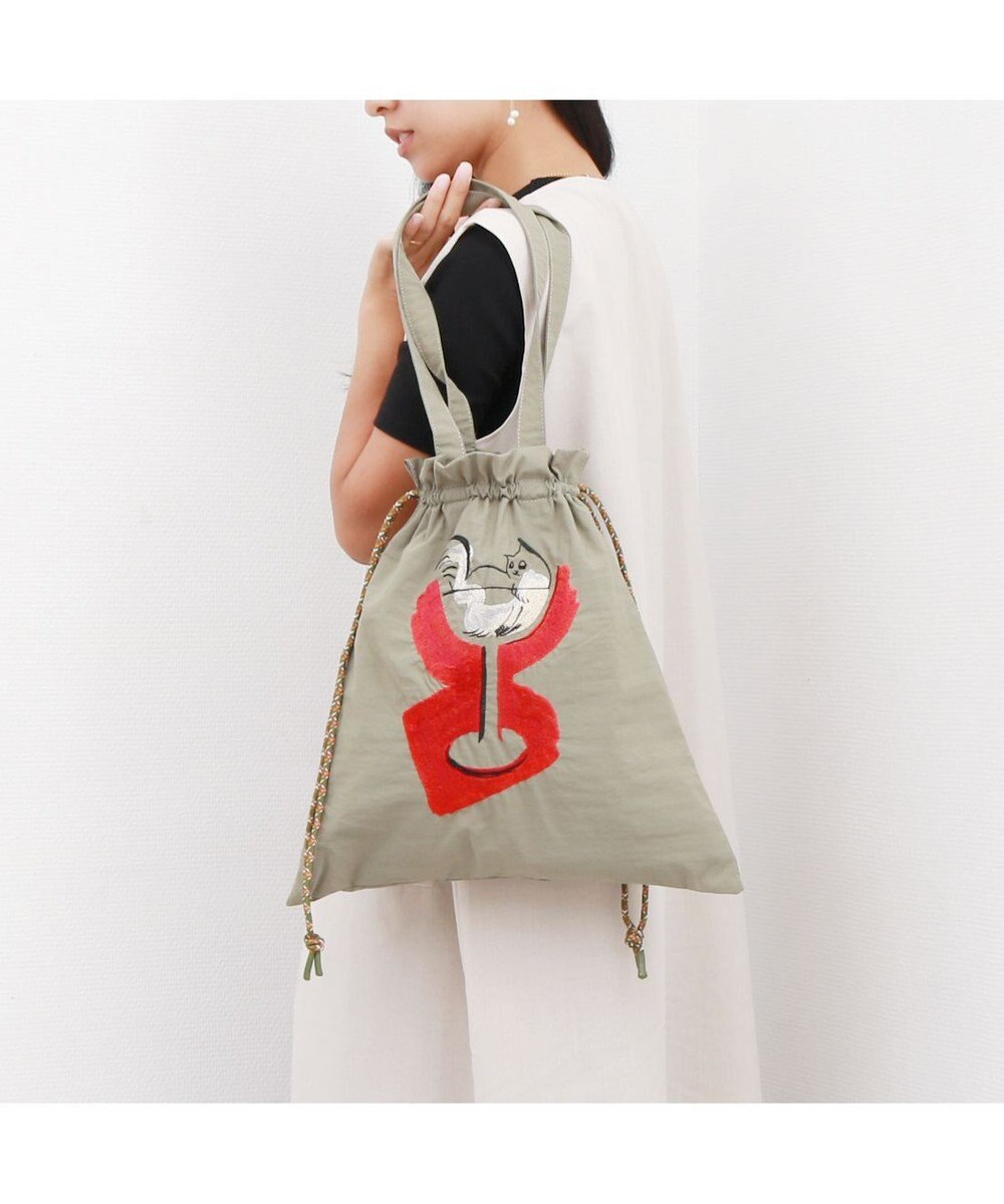 UNBILLION カシュカシュ cachecache / naabコラボ刺繍キャットトート 