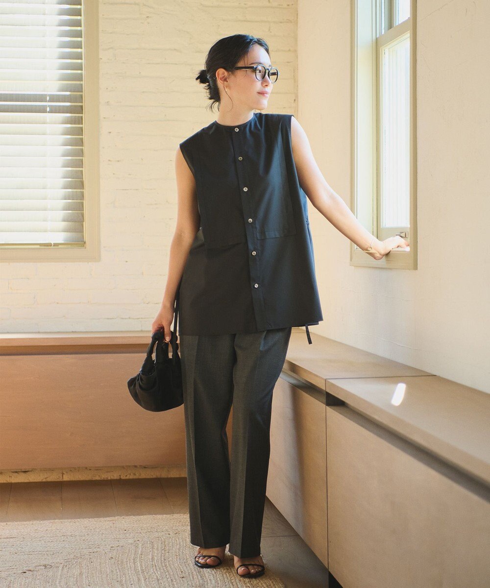 #Newans 【ANSWER for モダンベーシック】ビブヨークデザインブラウス 