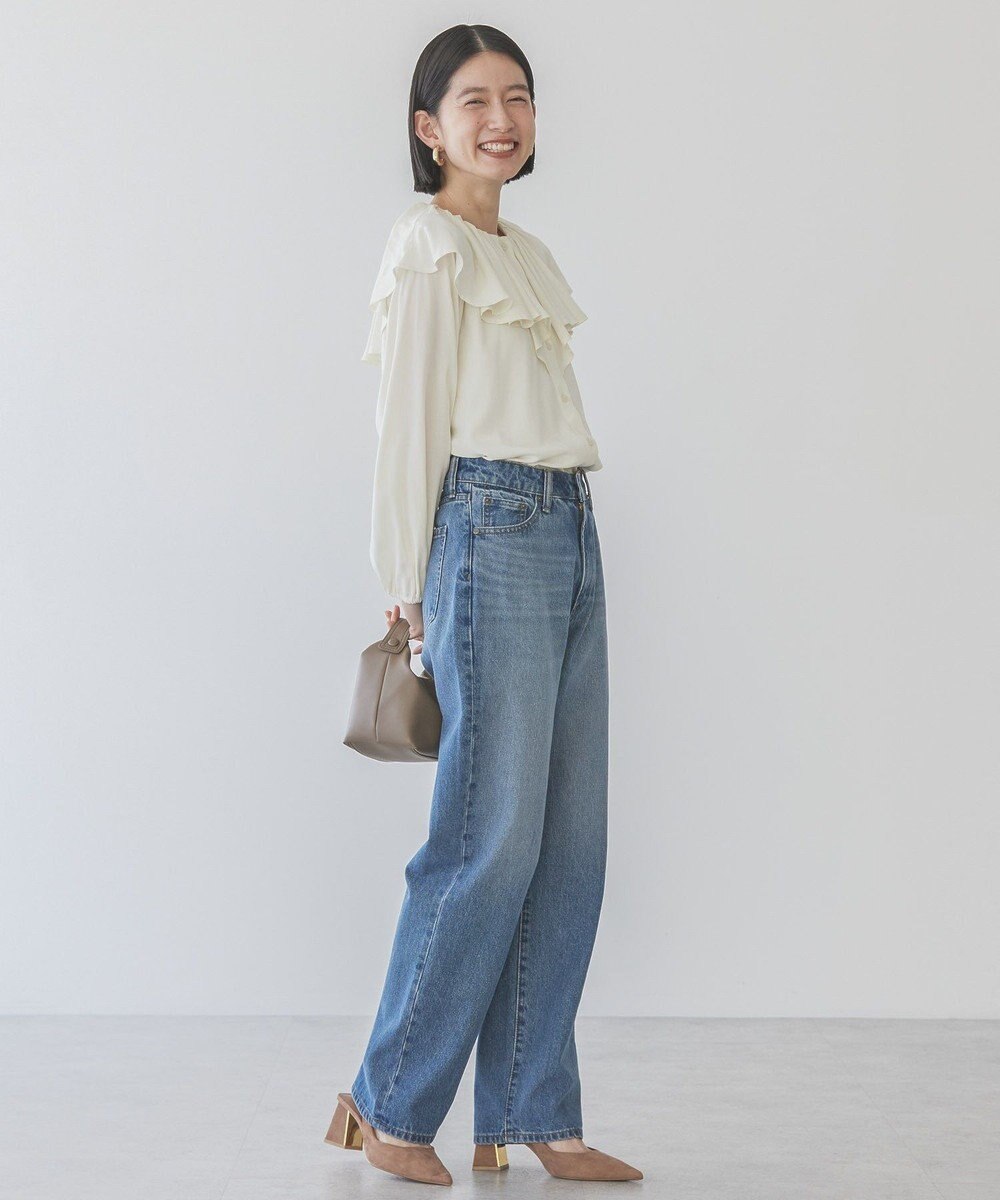 AMERICAN HOLIC サラックール衿フリルラグランブラウス 