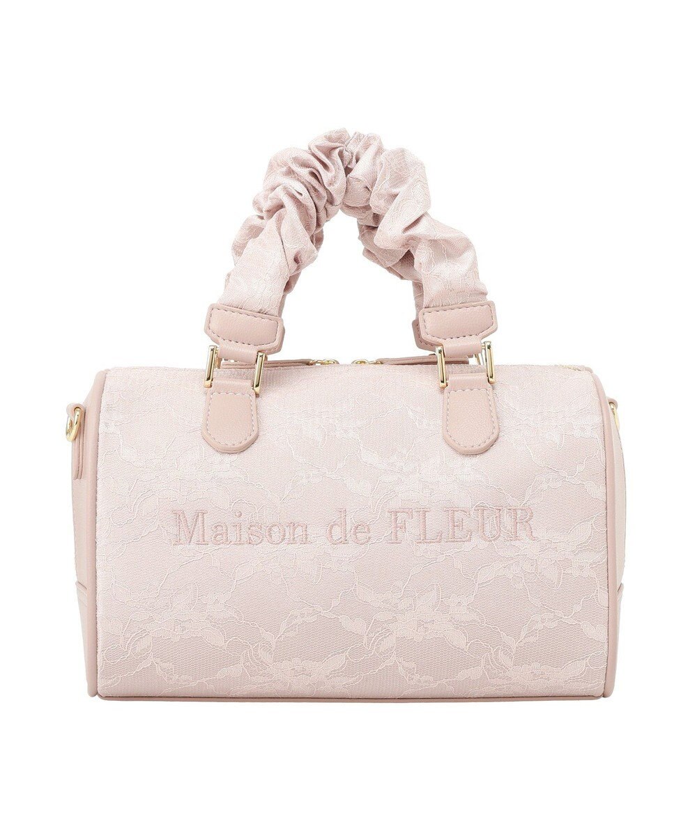 Maison de FLEUR レース2Wayボストンバッグ 