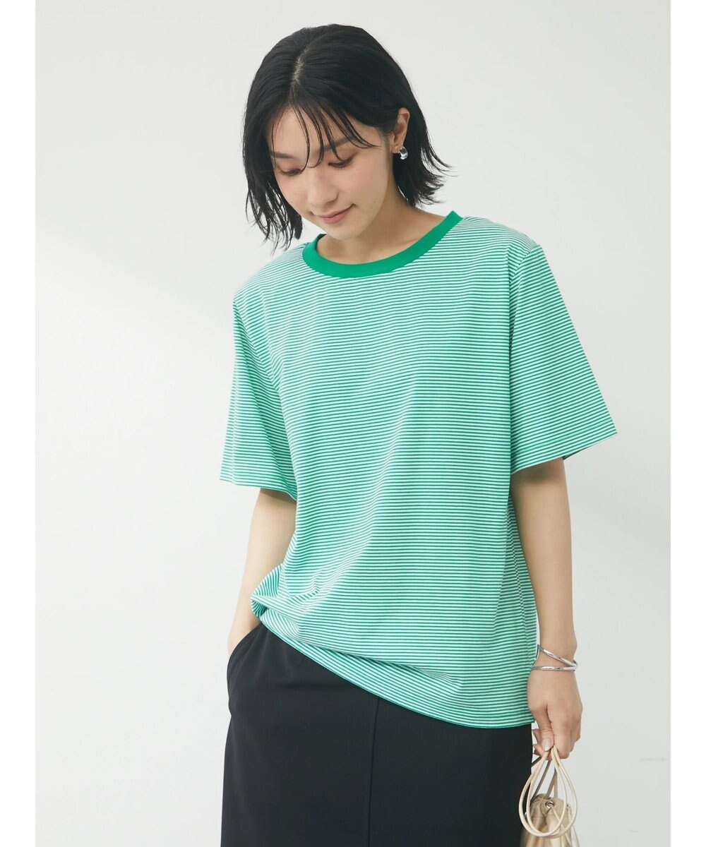 Ｐｅｔｉｔ Ｆｌｅｕｒ ピンボーダーＴシャツ / Green Parks