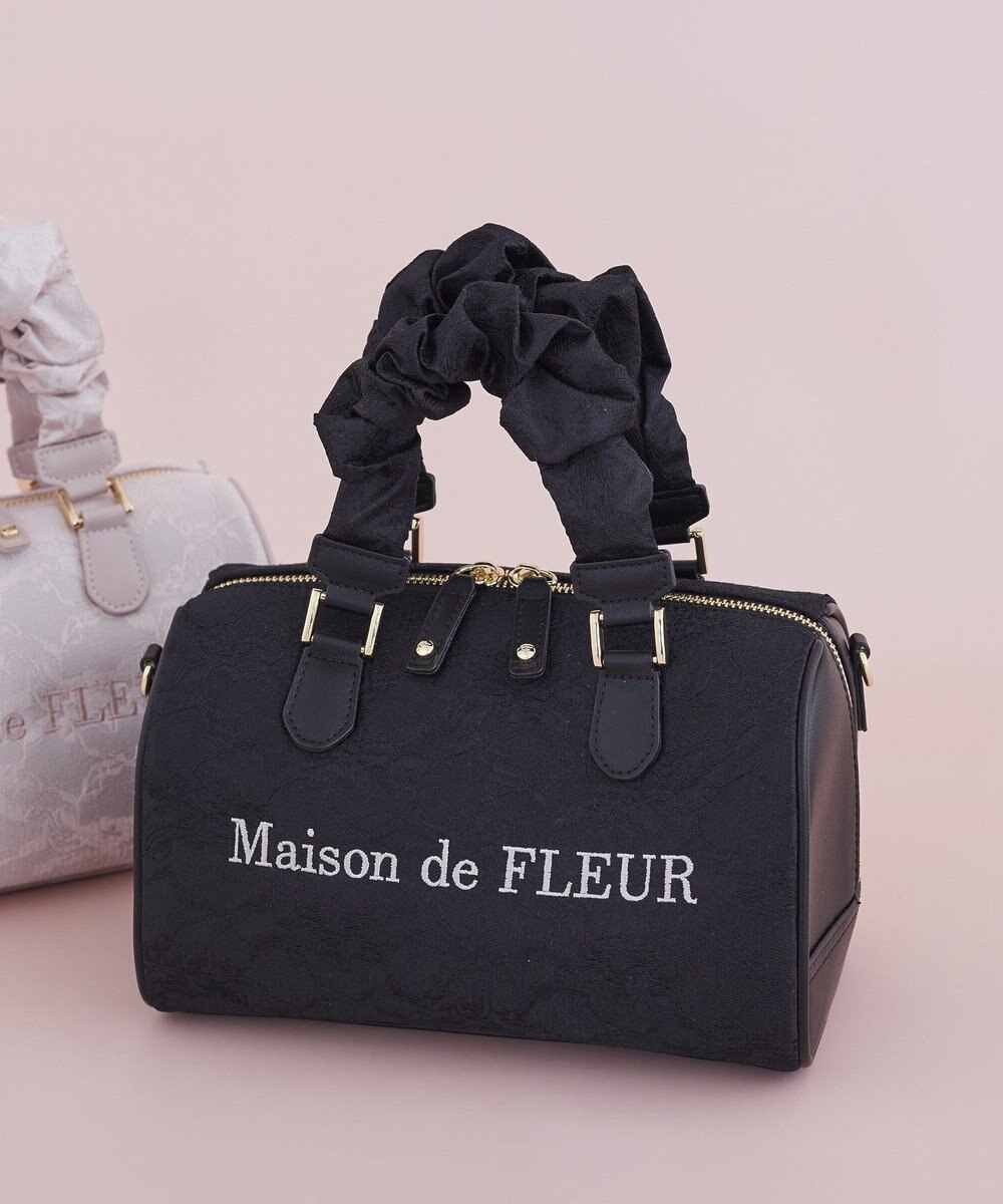 Maison de FLEUR レース2Wayボストンバッグ 