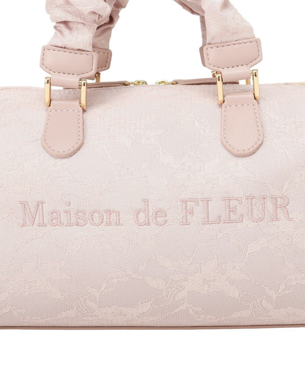 Maison de FLEUR レース2Wayボストンバッグ 
