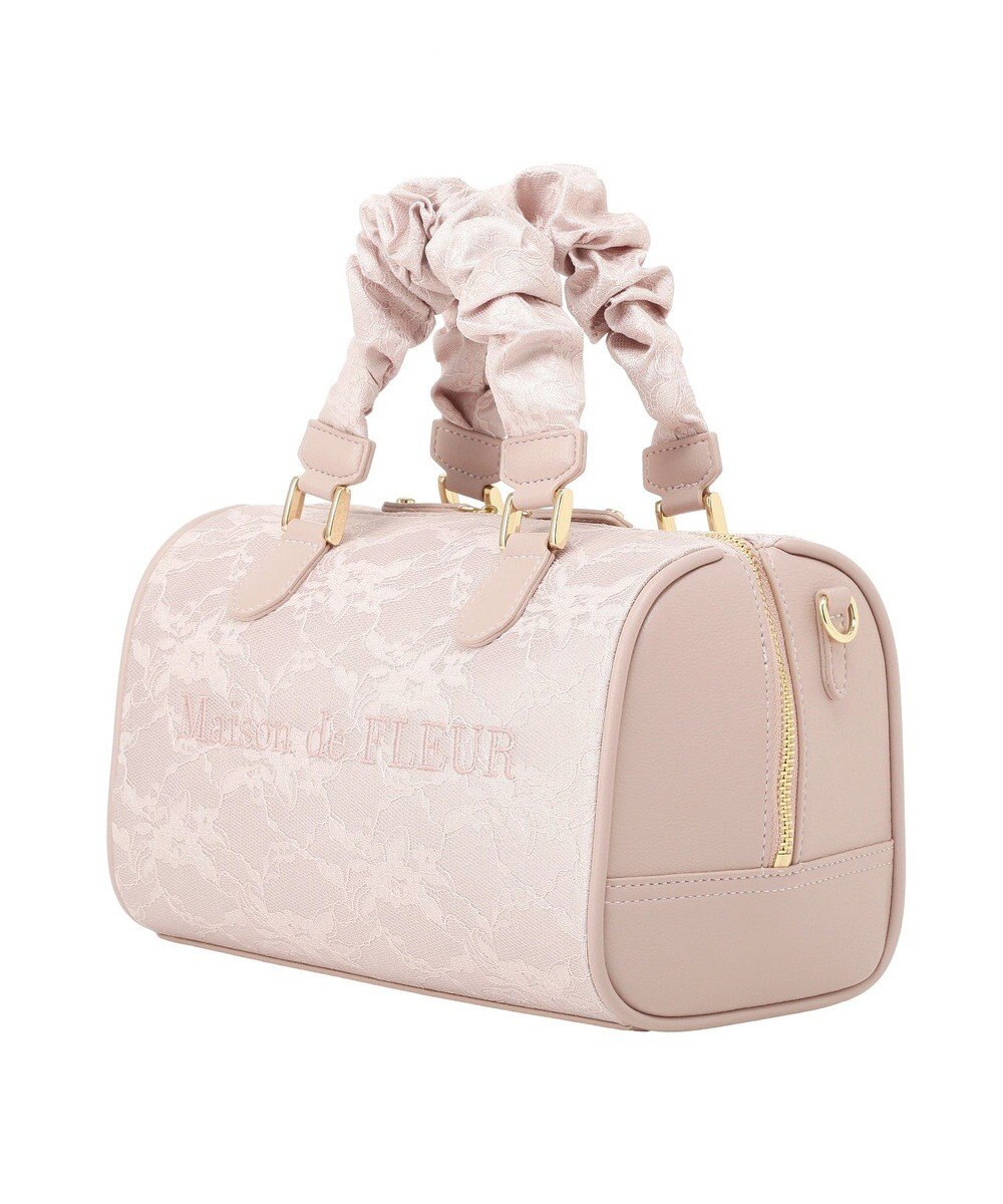 Maison de FLEUR レース2Wayボストンバッグ 