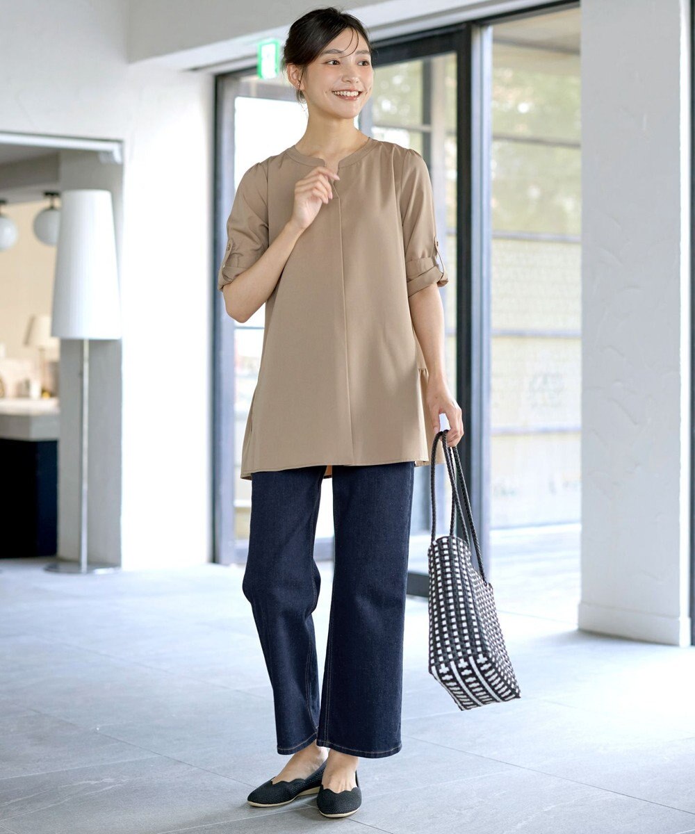 Tiaclasse 【選べる2Type】スキッパーシャツチュニック 