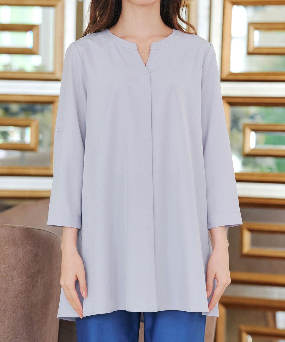 Tiaclasse 【選べる2Type】スキッパーシャツチュニック 