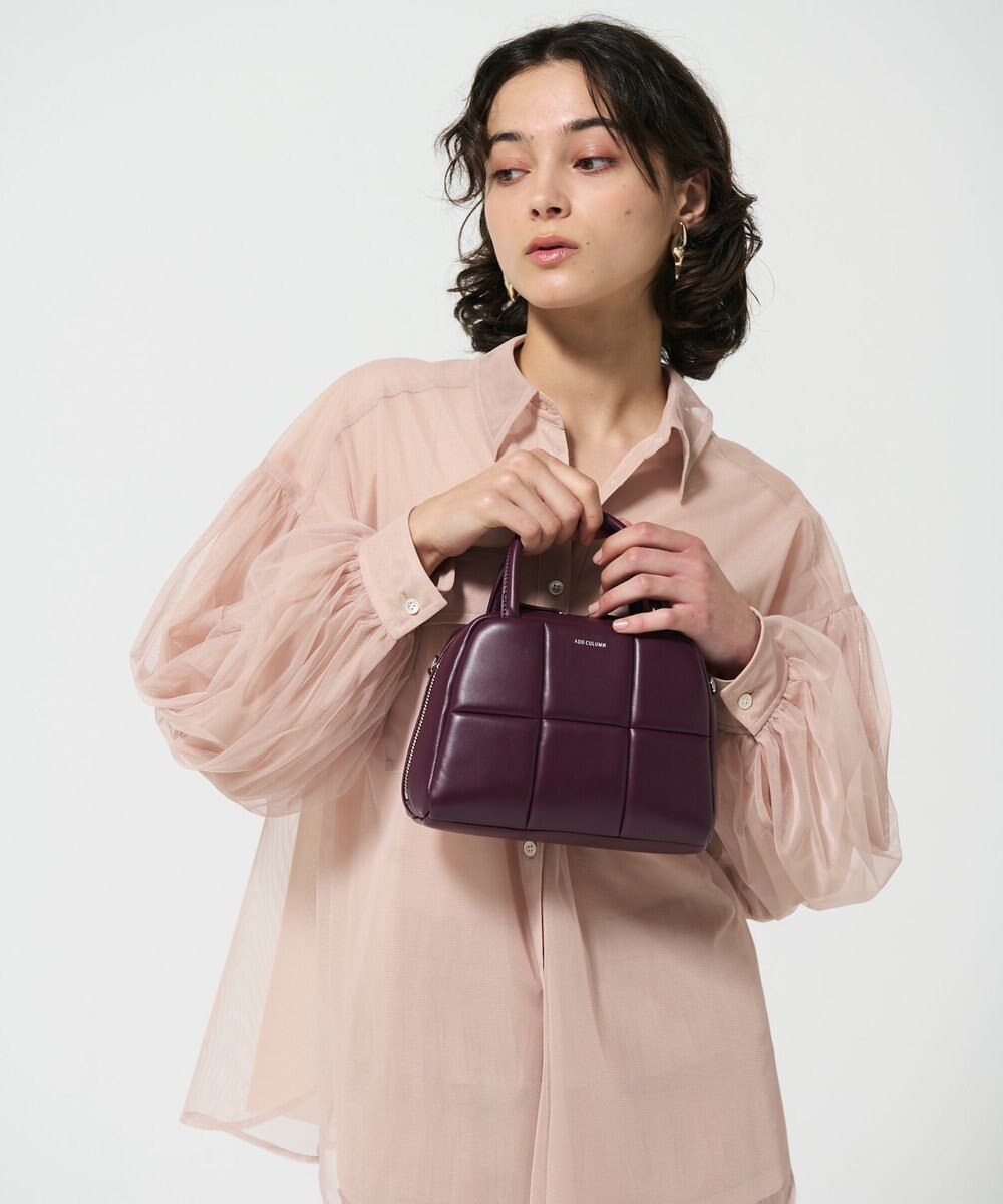 GRACE CONTINENTAL AD PUFF BAG ボルドー