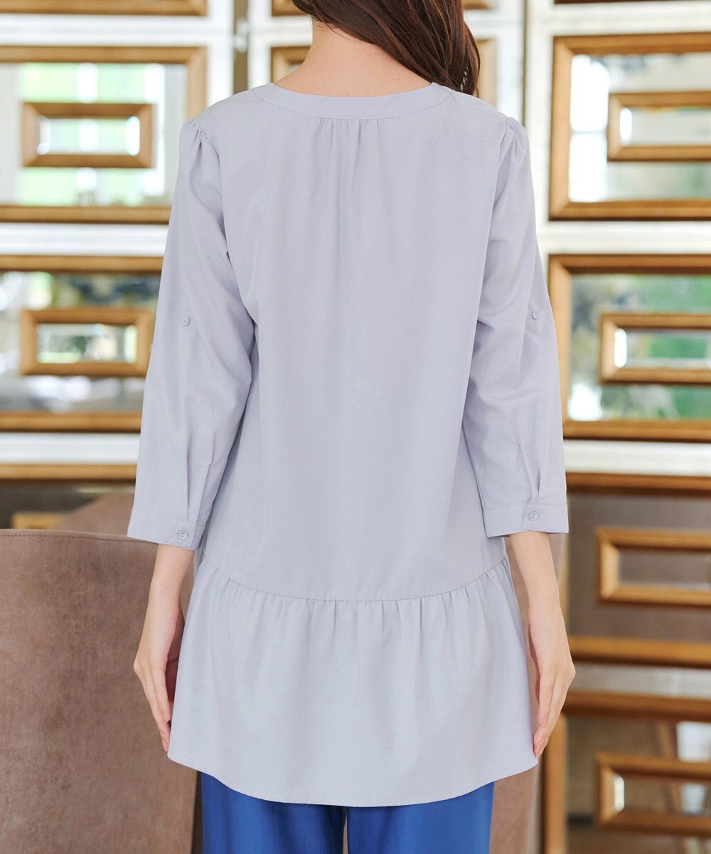 Tiaclasse 【選べる2Type】スキッパーシャツチュニック 