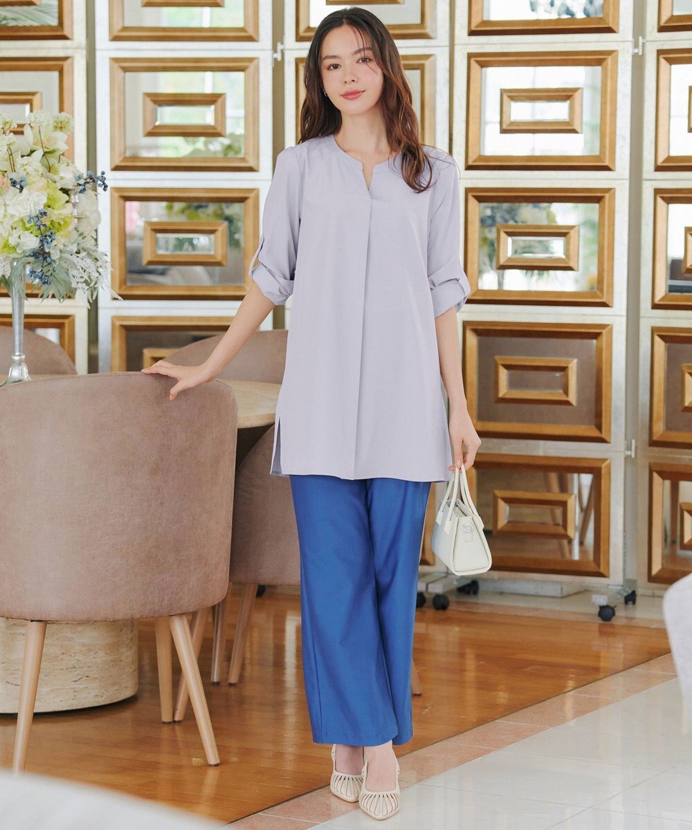 Tiaclasse 【選べる2Type】スキッパーシャツチュニック 